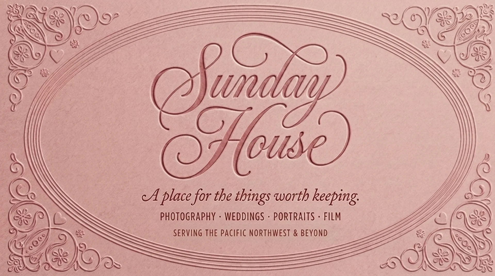 A printed Sunday House card
