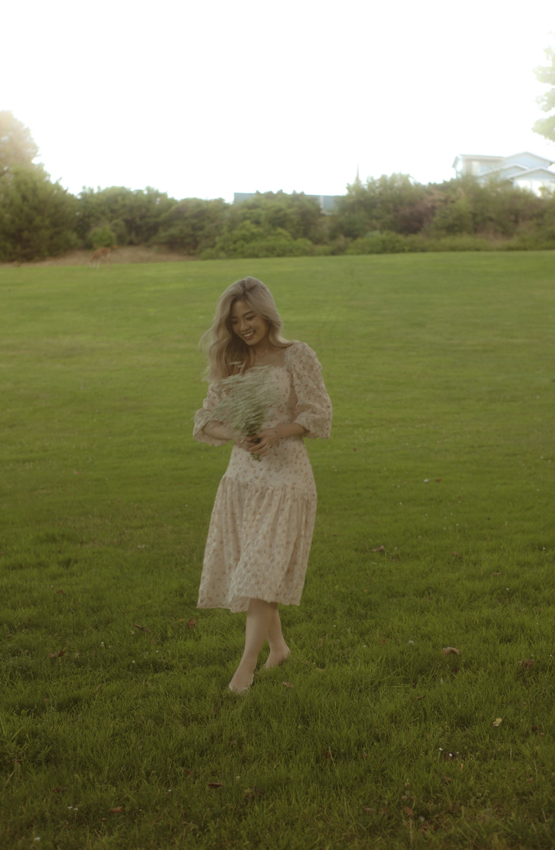 Through the grass